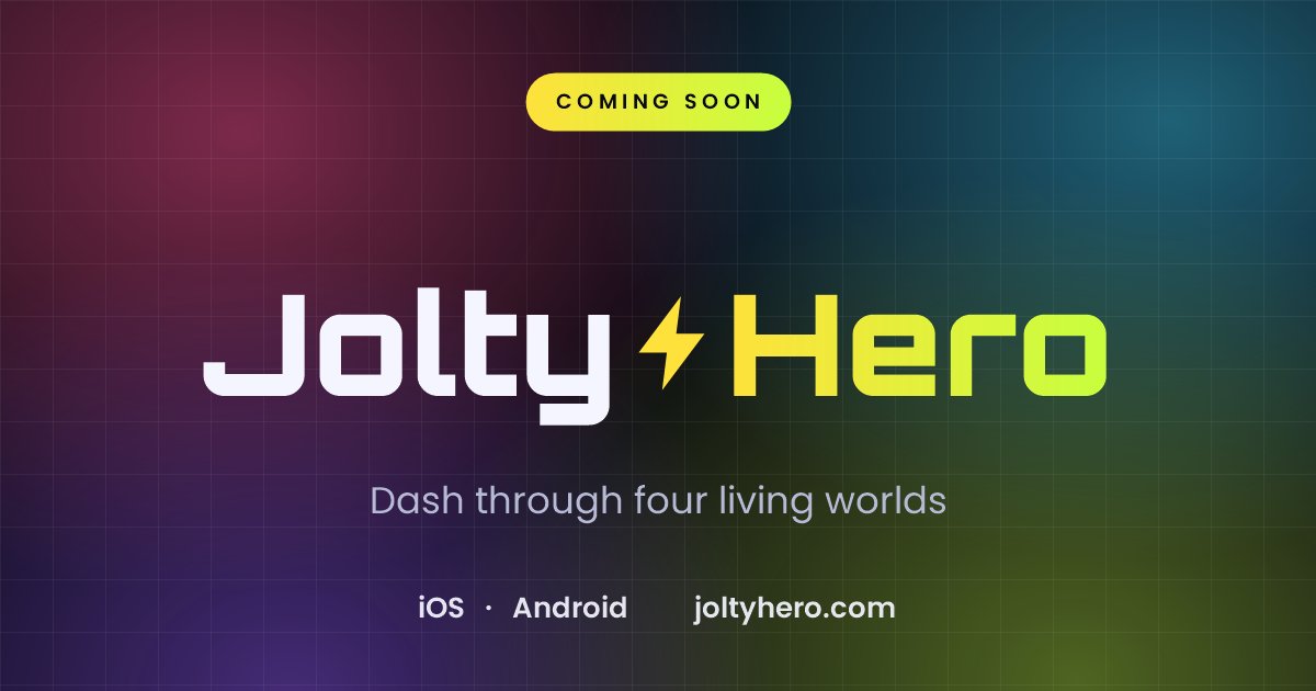 JoltyHero key art